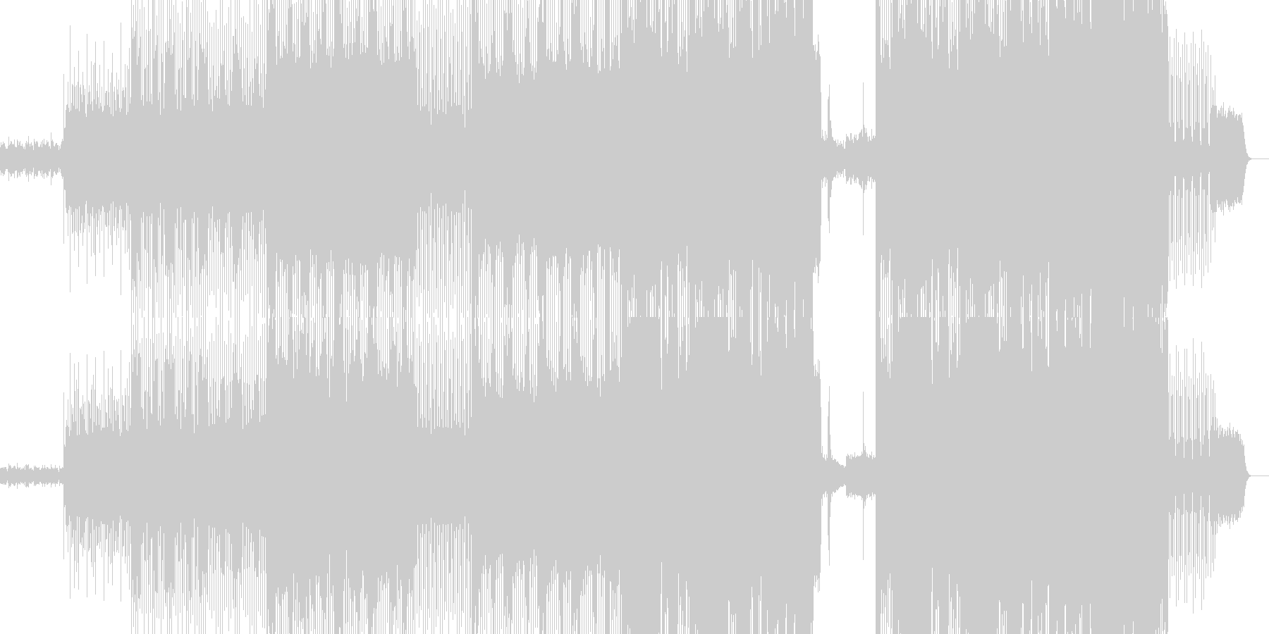 未再生の波形