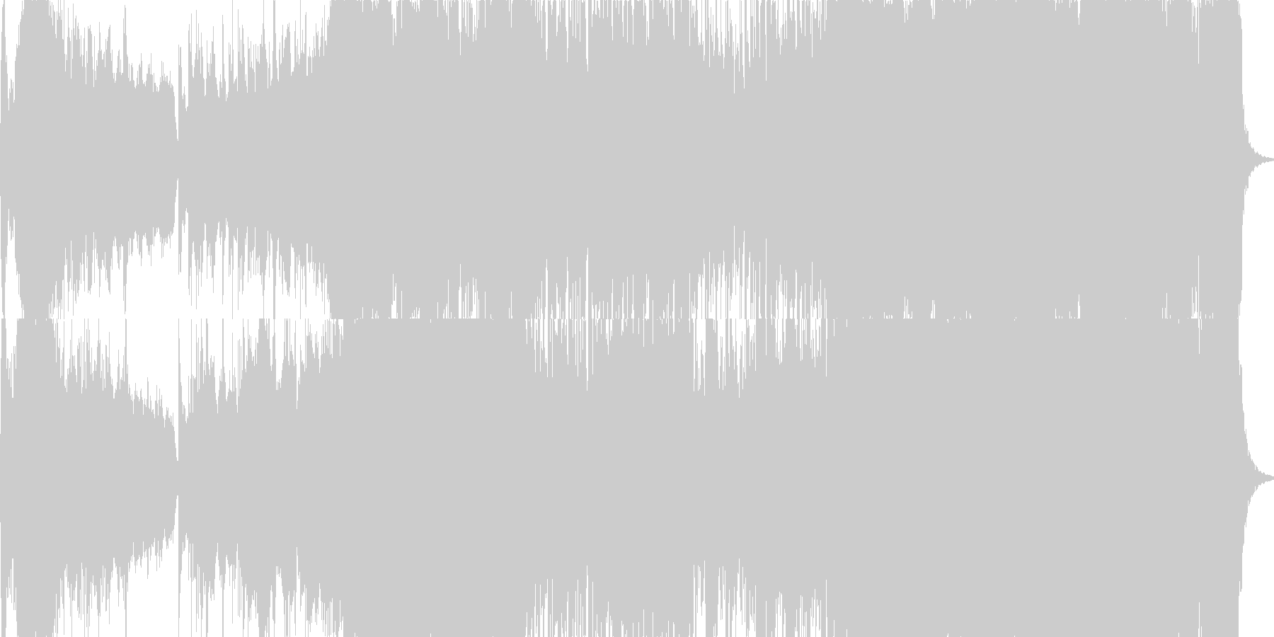 未再生の波形