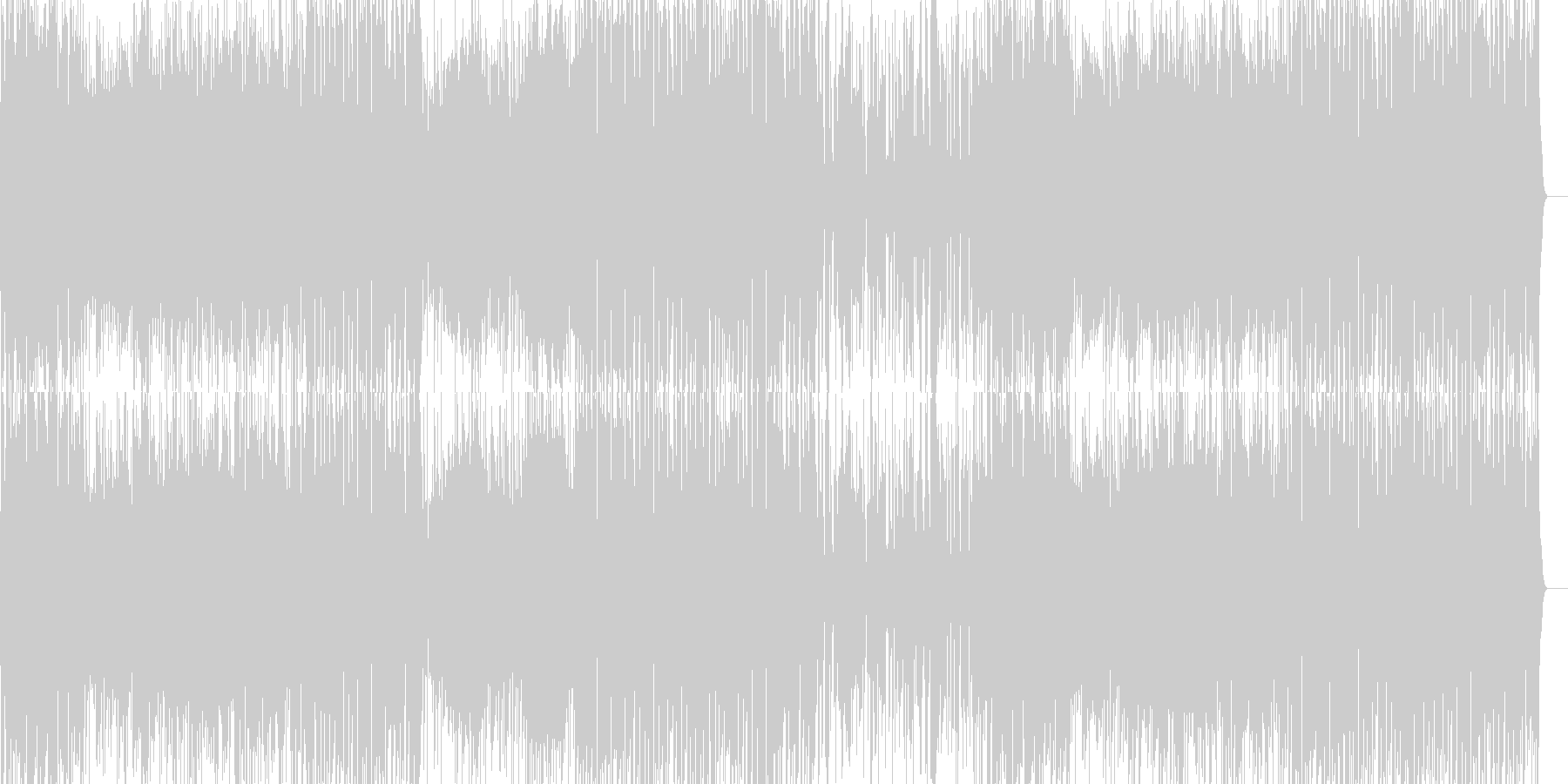 未再生の波形