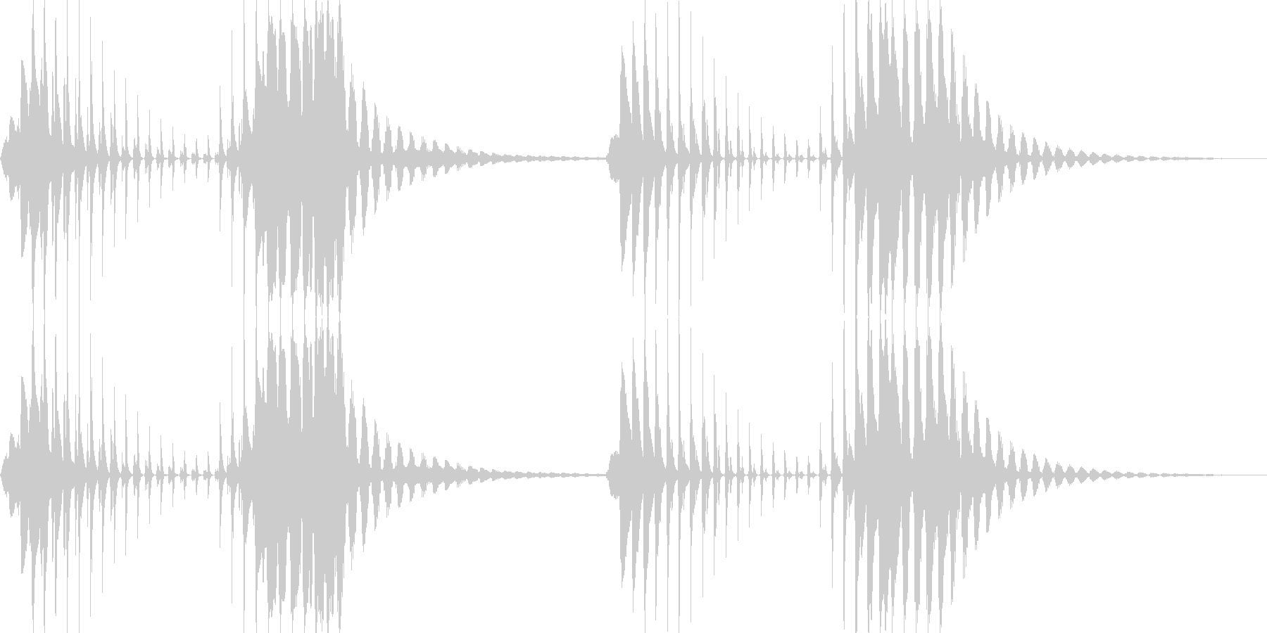 未再生の波形