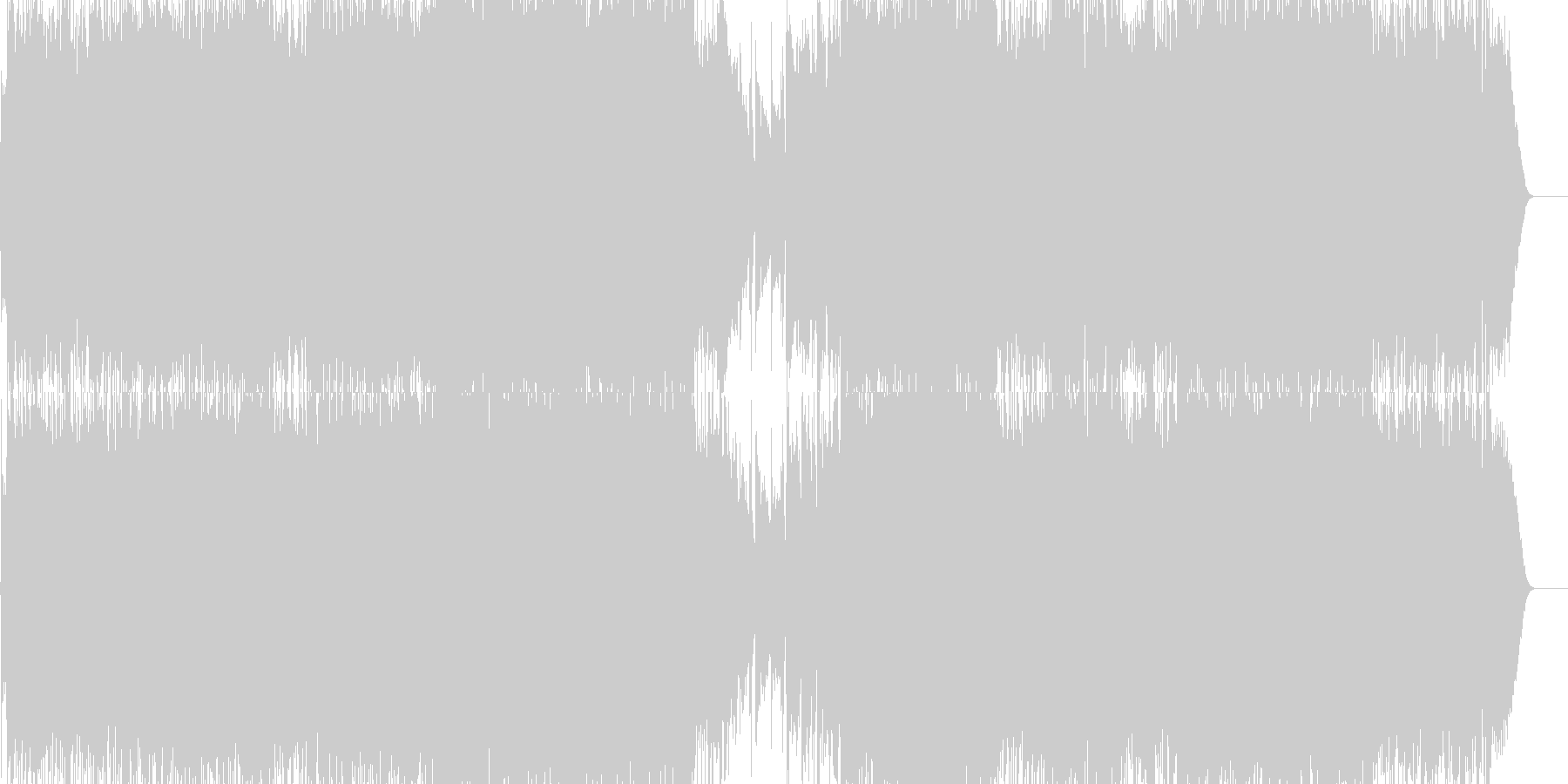 未再生の波形