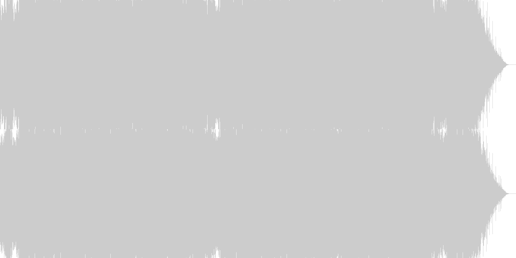 未再生の波形