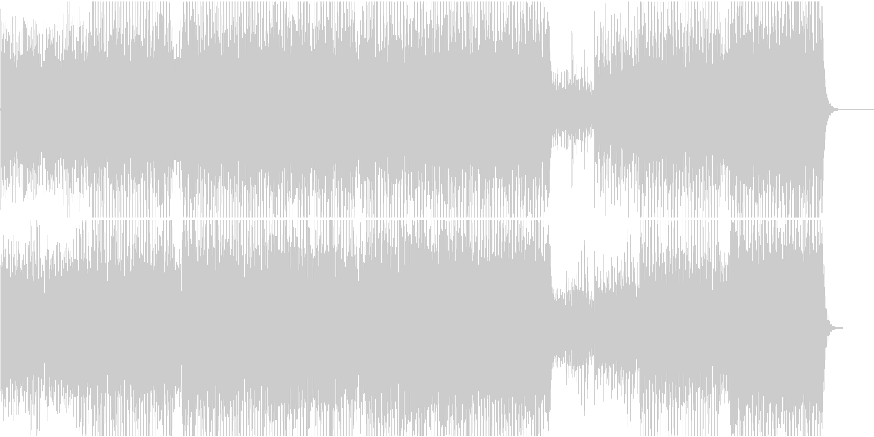 未再生の波形