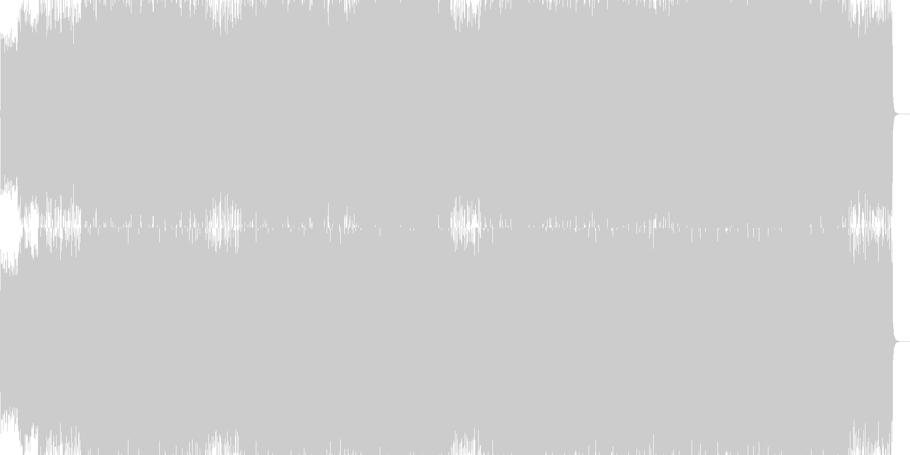未再生の波形