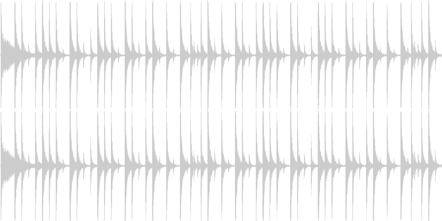 未再生の波形