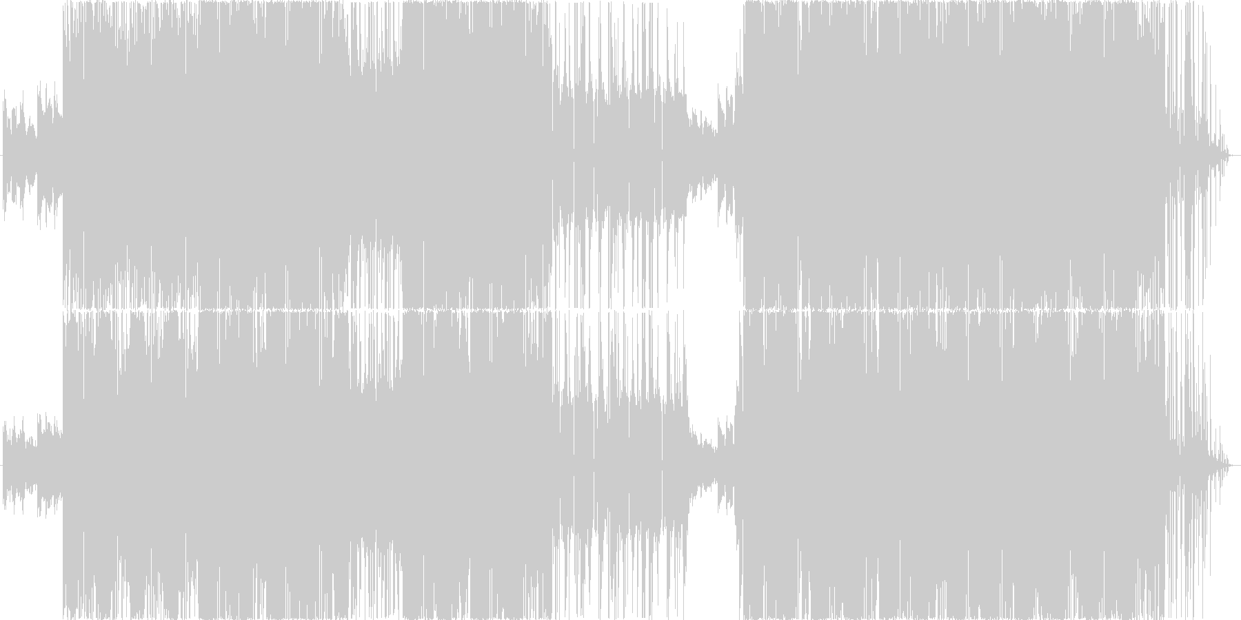 未再生の波形