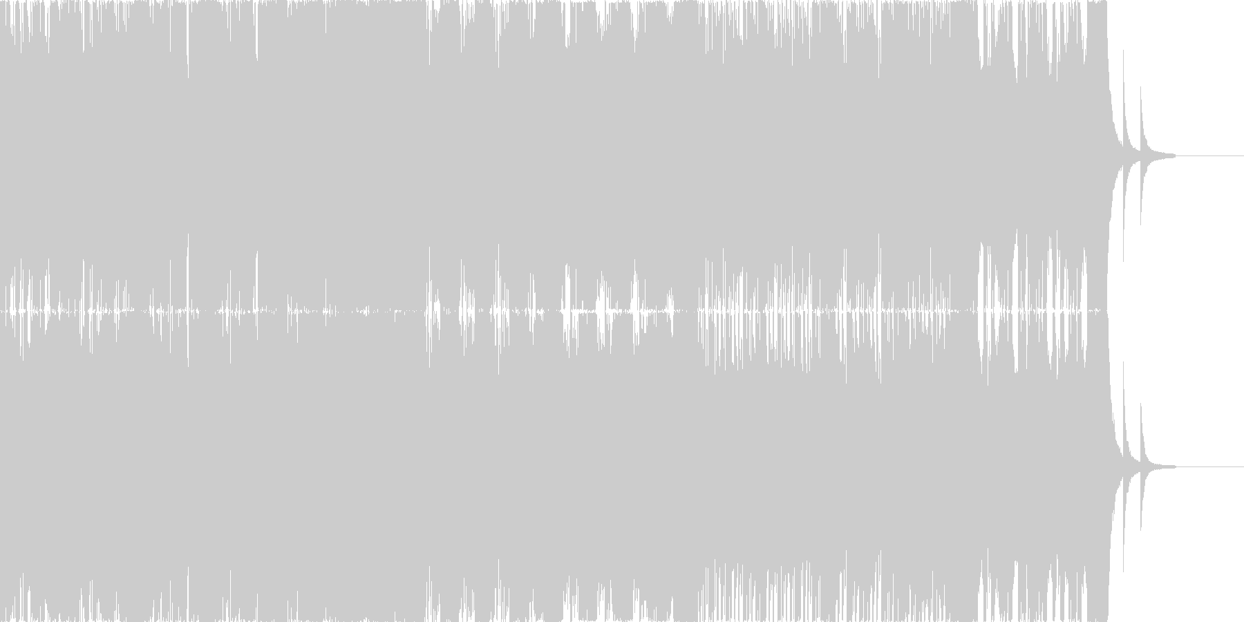 未再生の波形