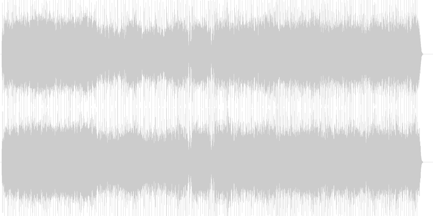 未再生の波形