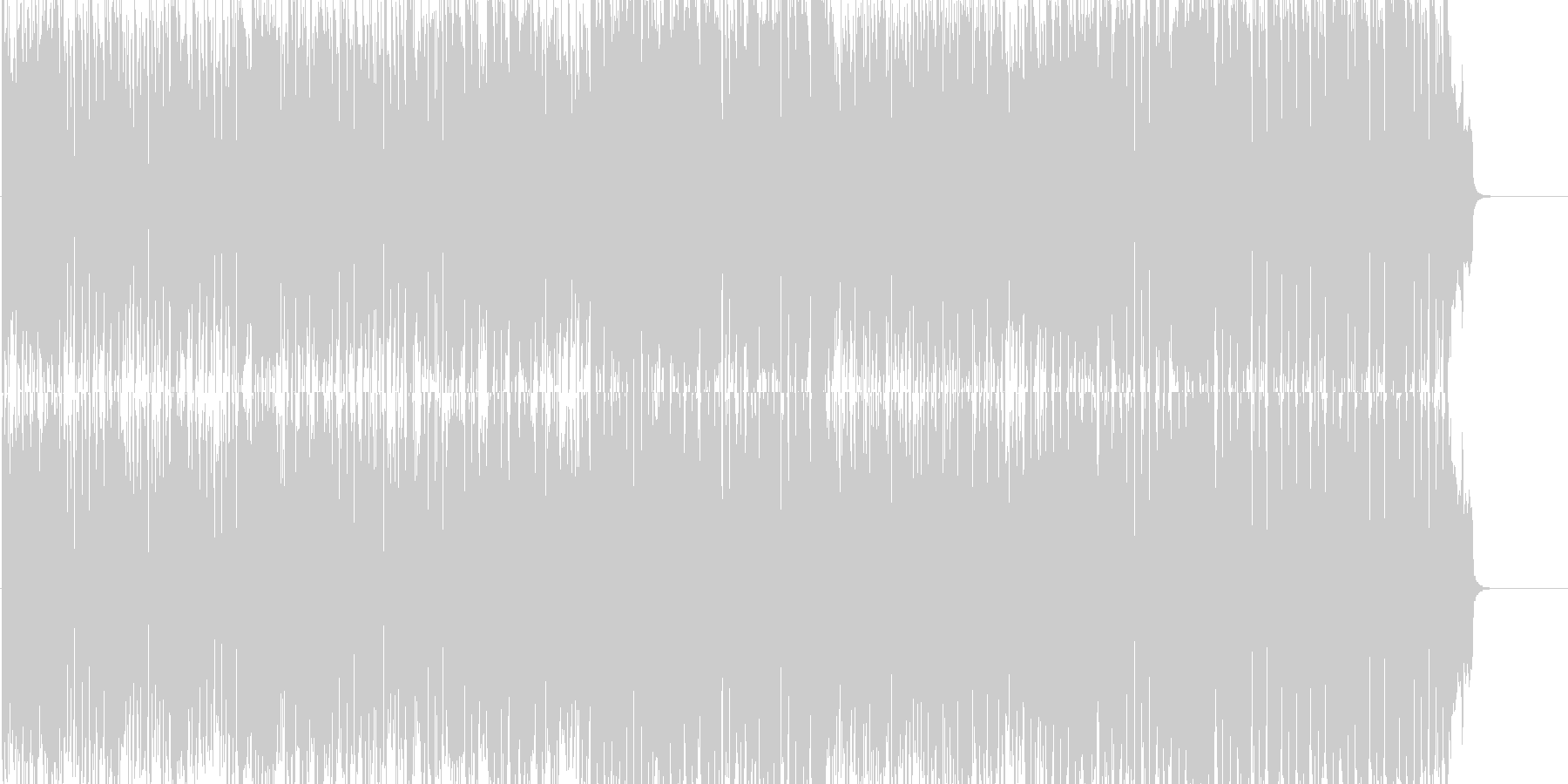 未再生の波形