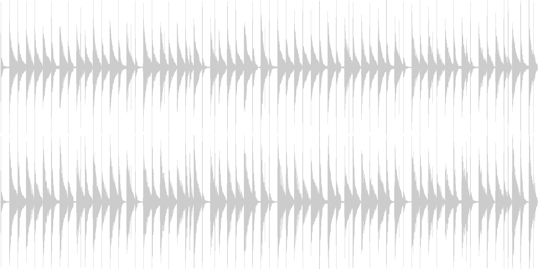 未再生の波形