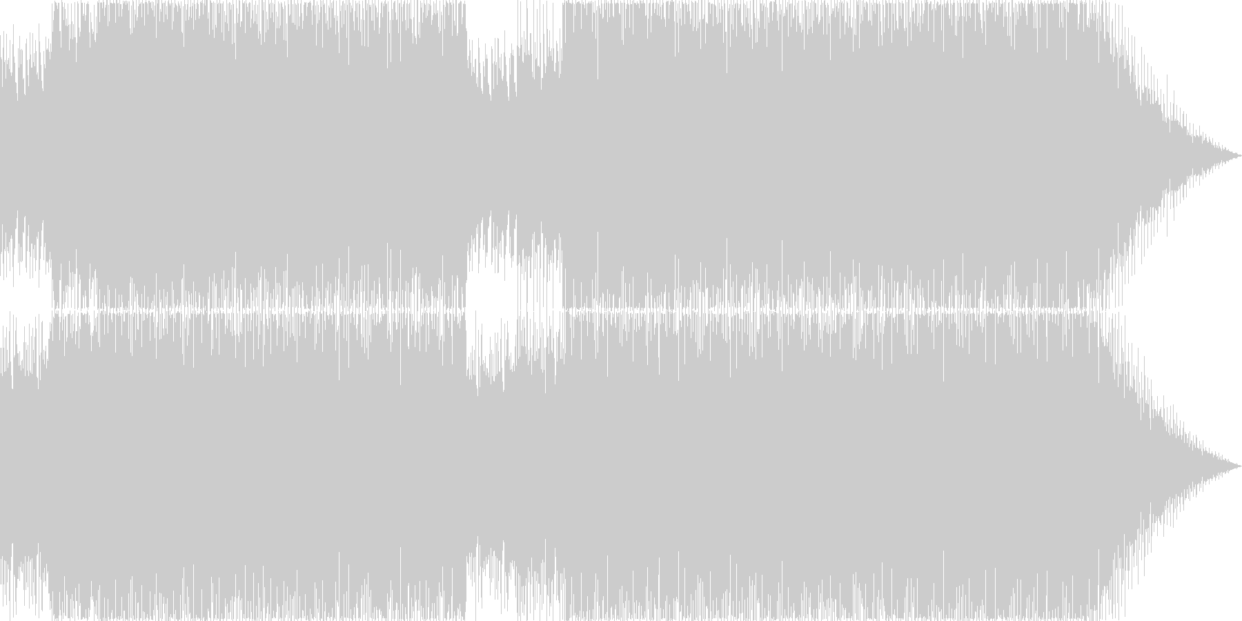 未再生の波形
