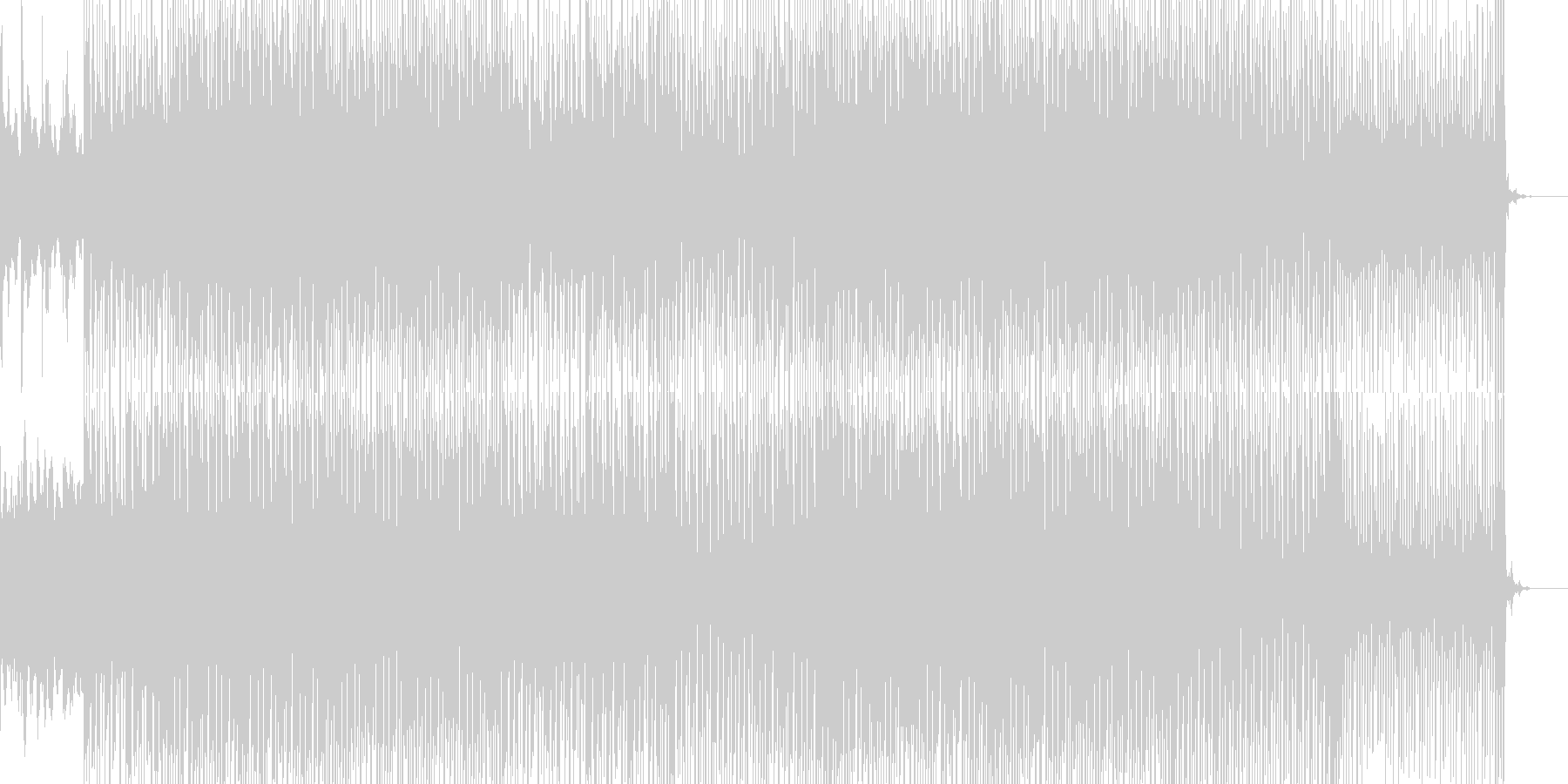 未再生の波形