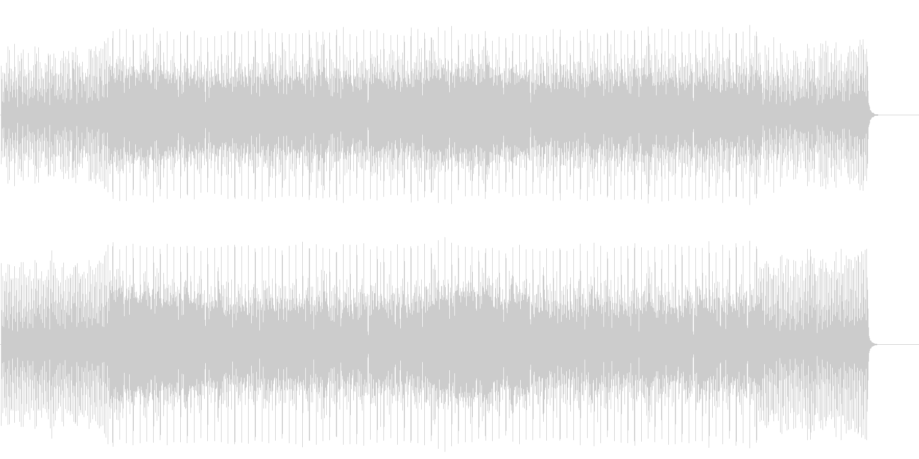 未再生の波形