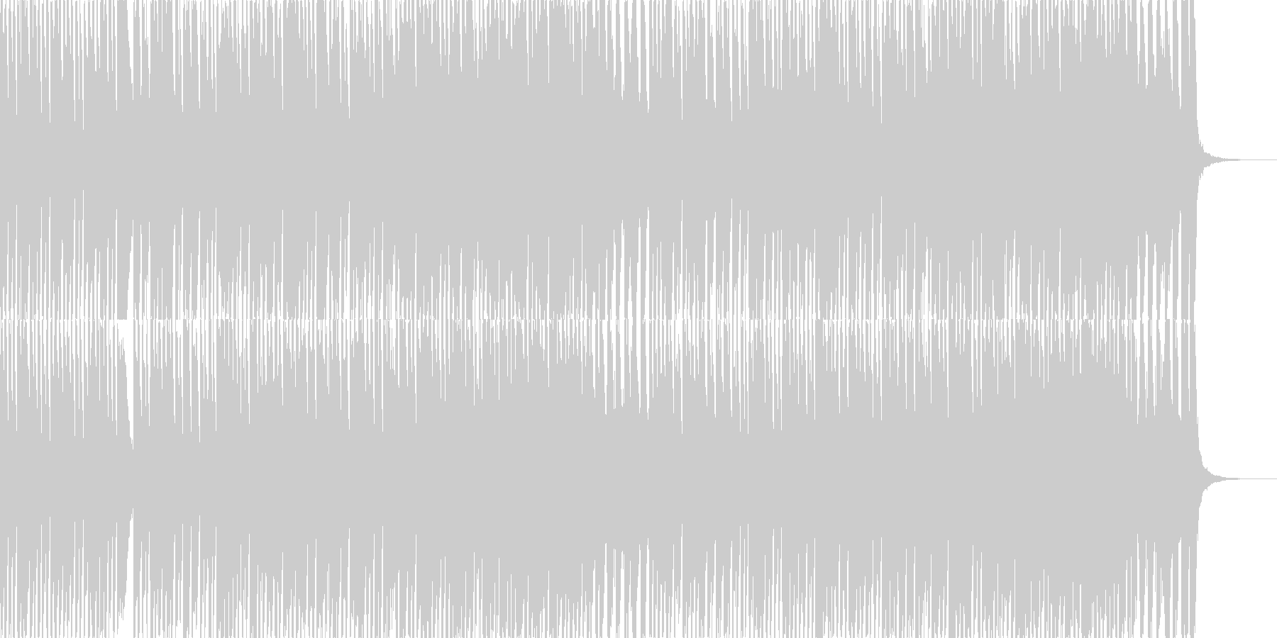 未再生の波形