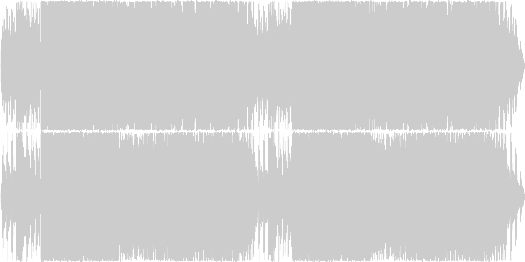 未再生の波形