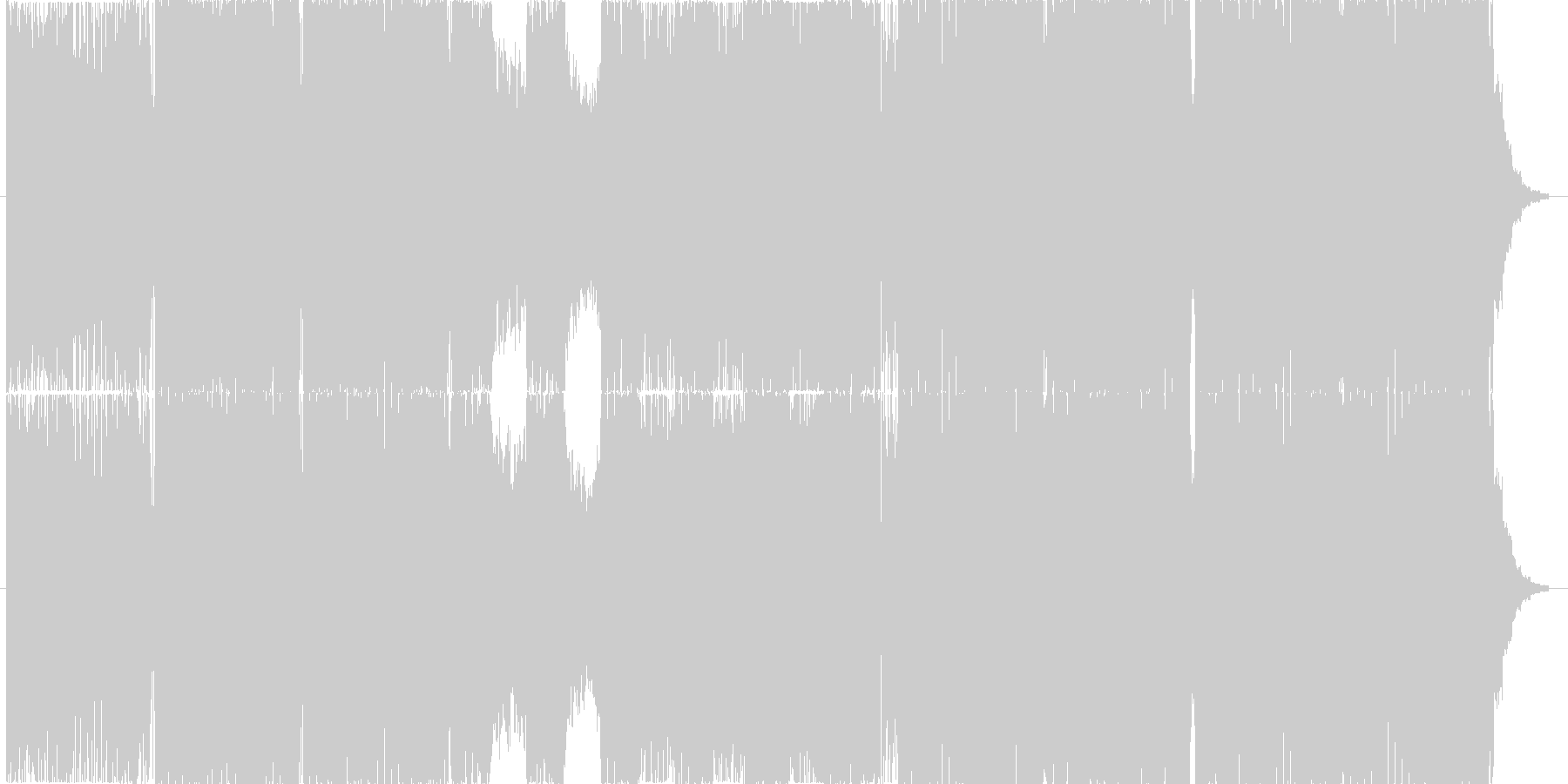 未再生の波形