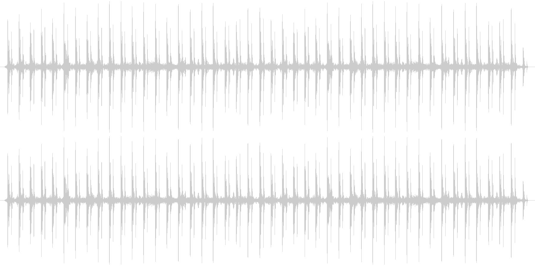 未再生の波形