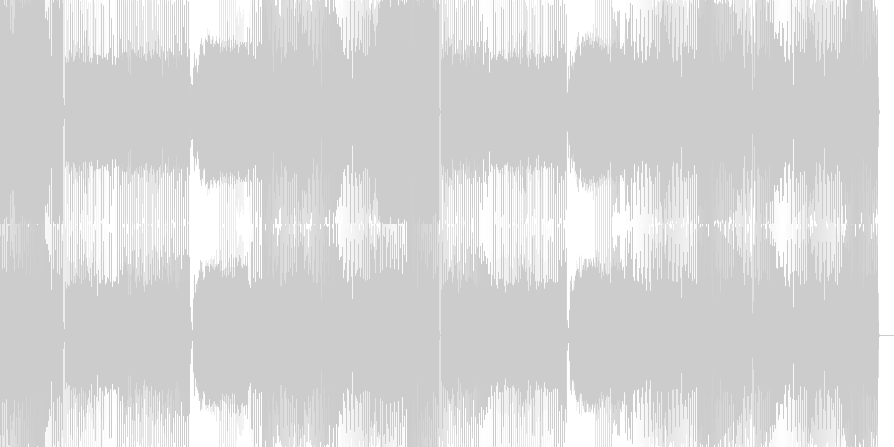 未再生の波形