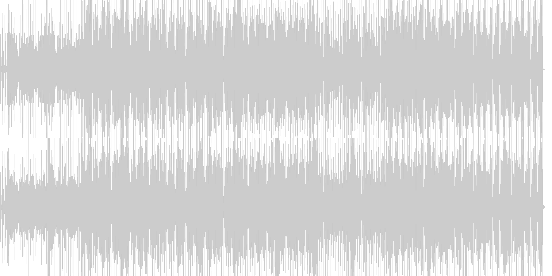 未再生の波形