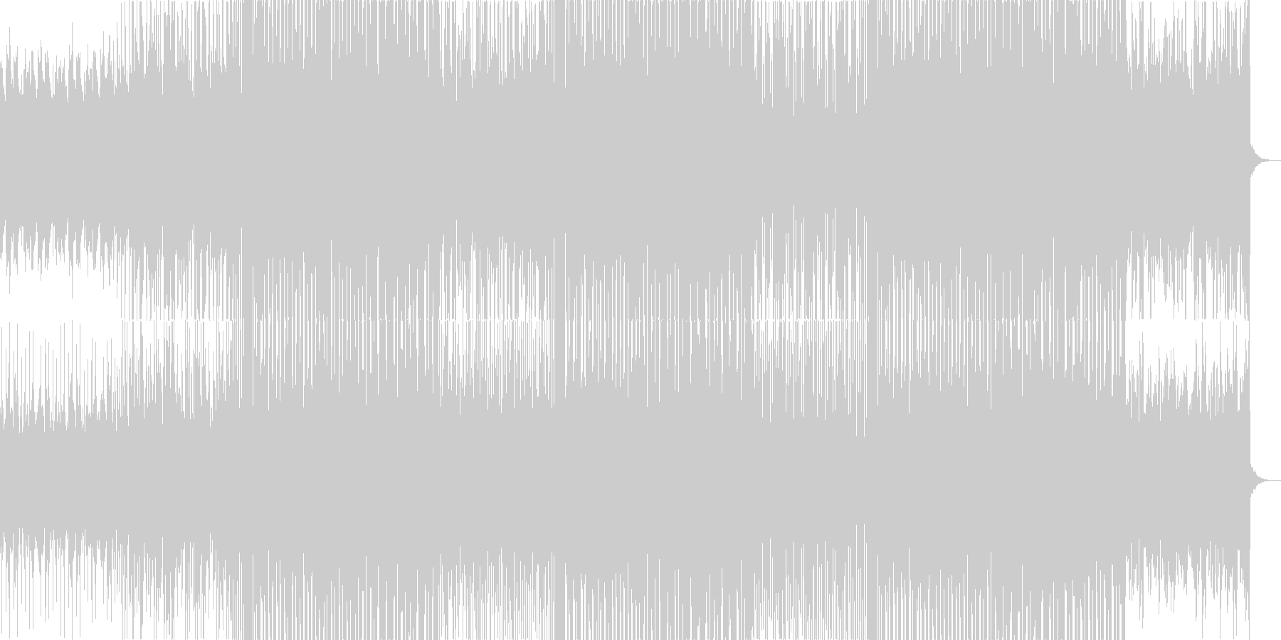未再生の波形