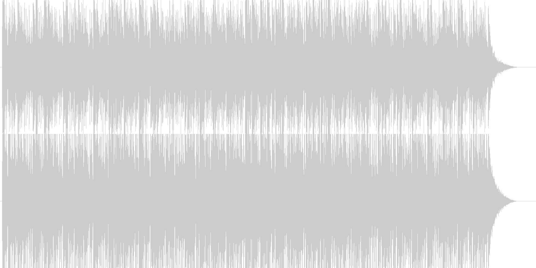 未再生の波形