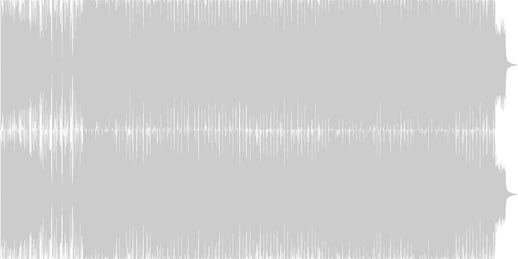 未再生の波形