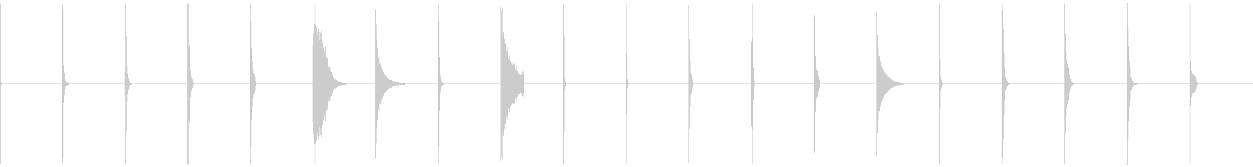未再生の波形