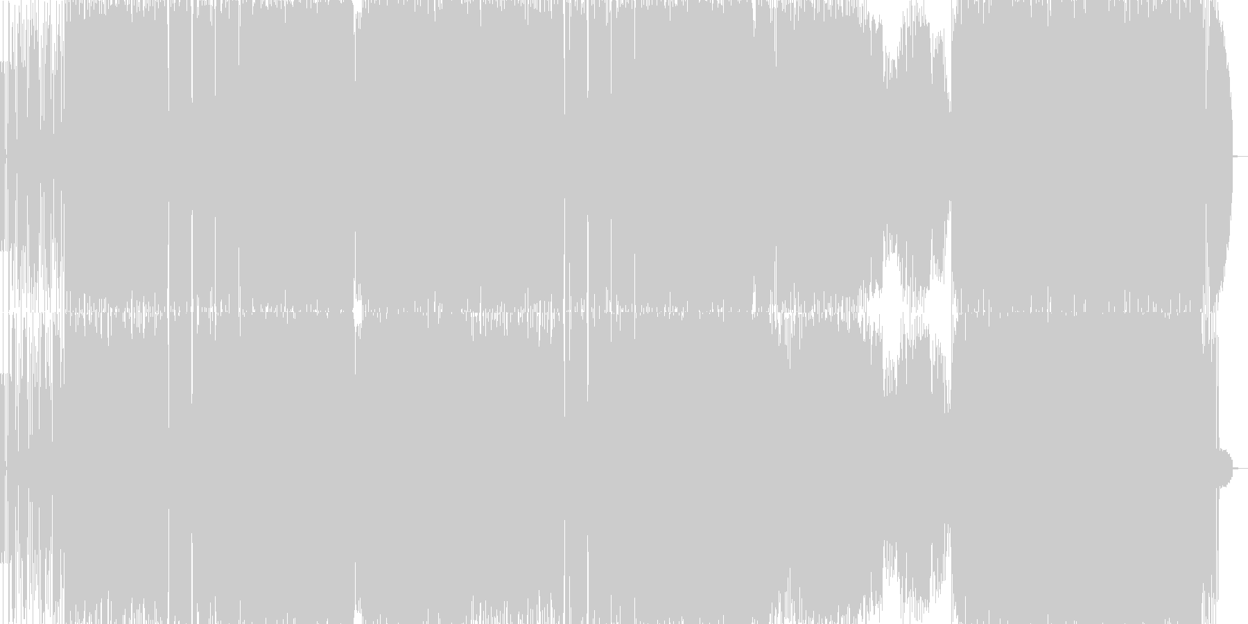 未再生の波形