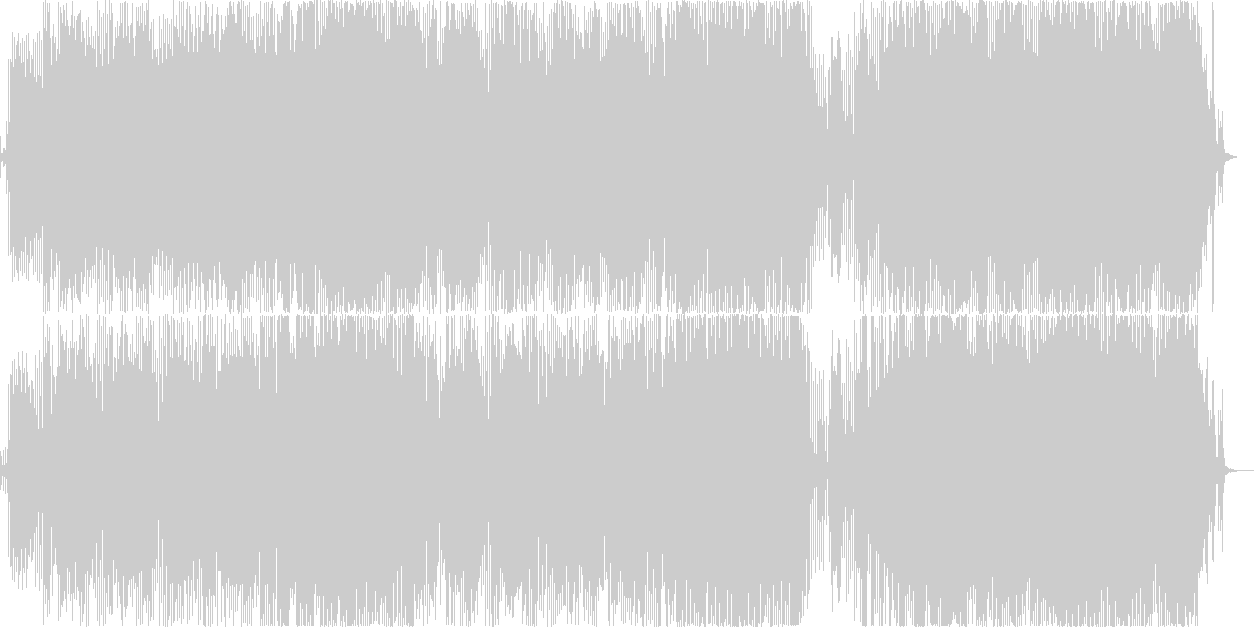 未再生の波形