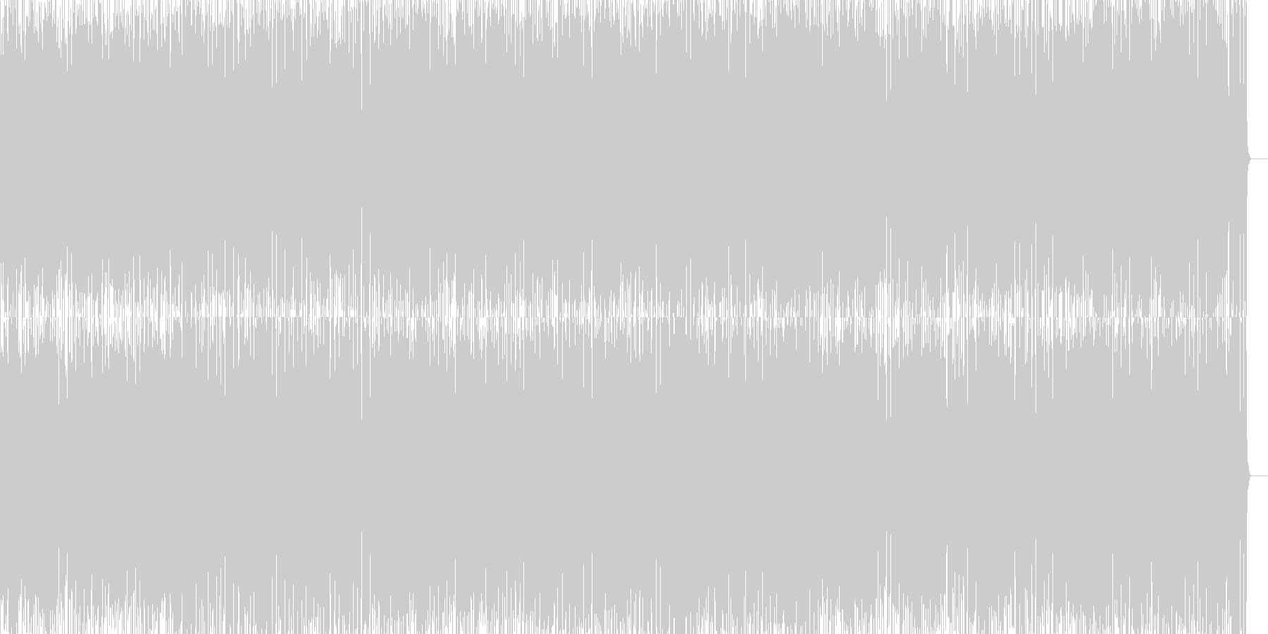 未再生の波形
