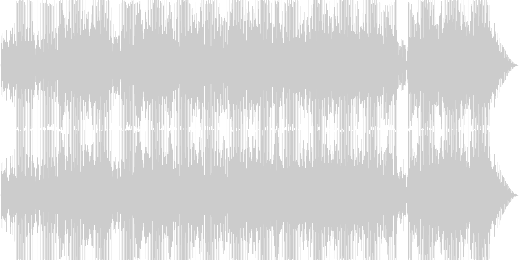 未再生の波形