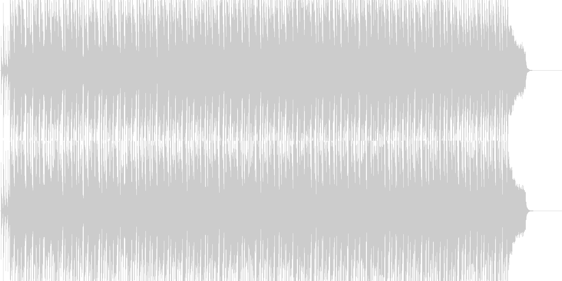 未再生の波形
