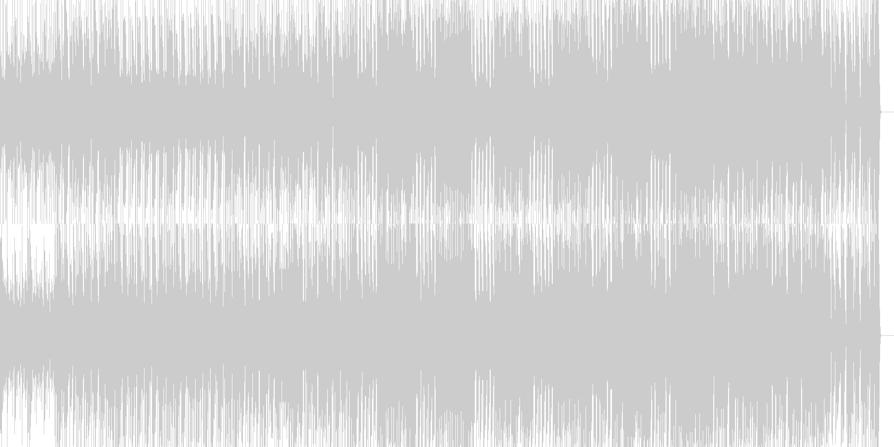 未再生の波形
