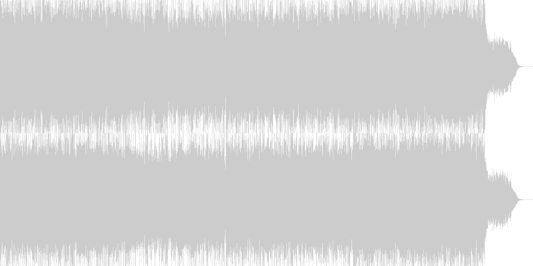 未再生の波形