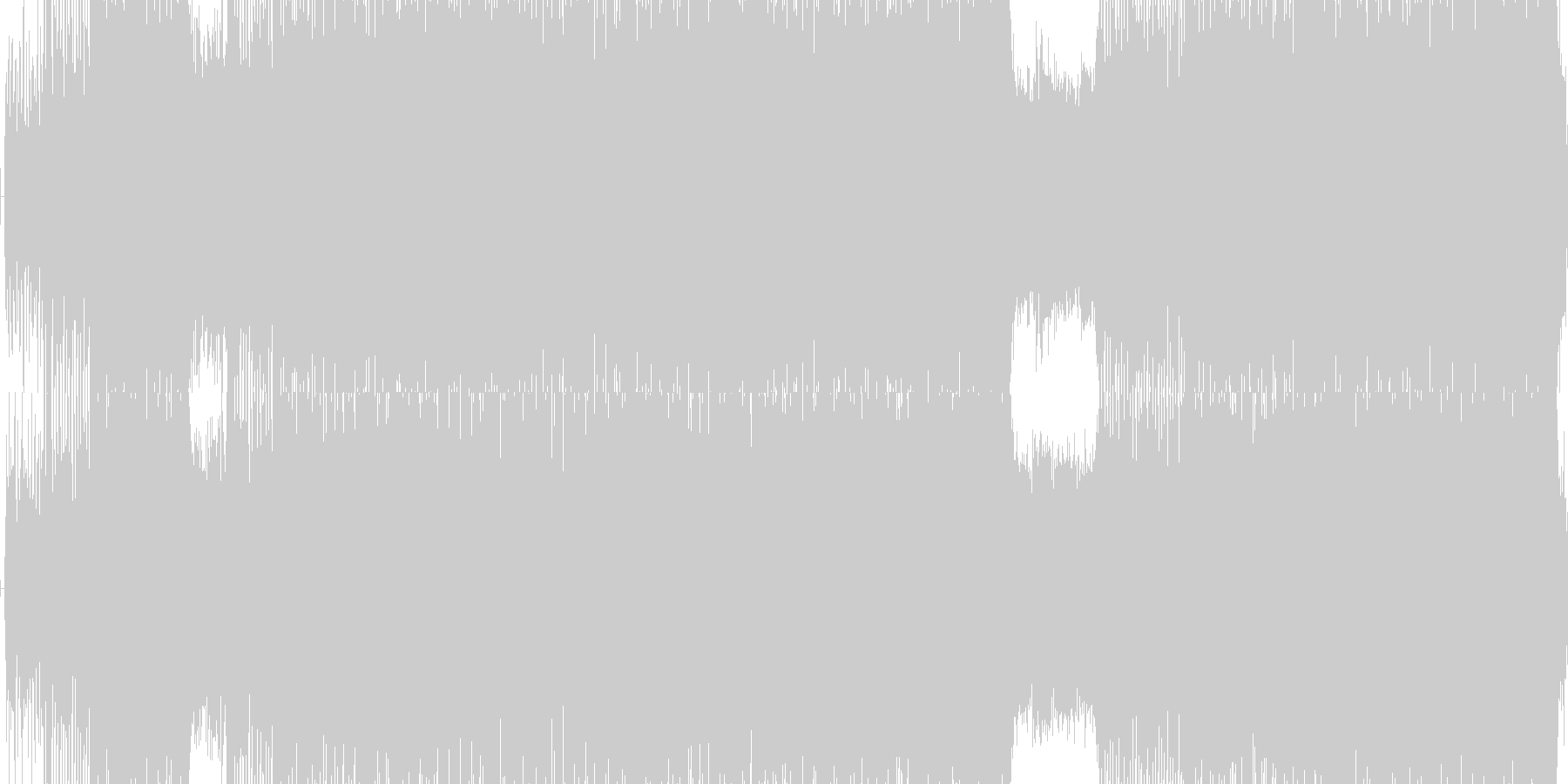 未再生の波形