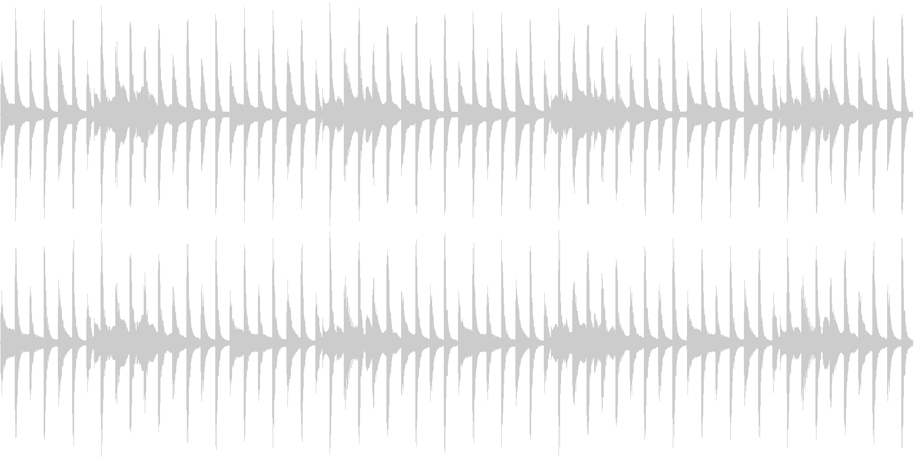未再生の波形