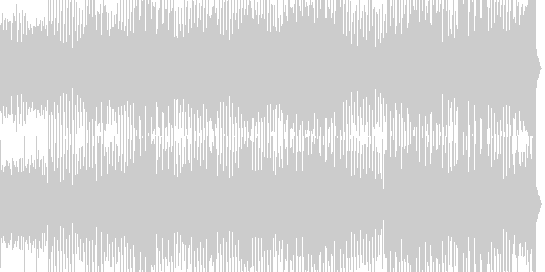 未再生の波形
