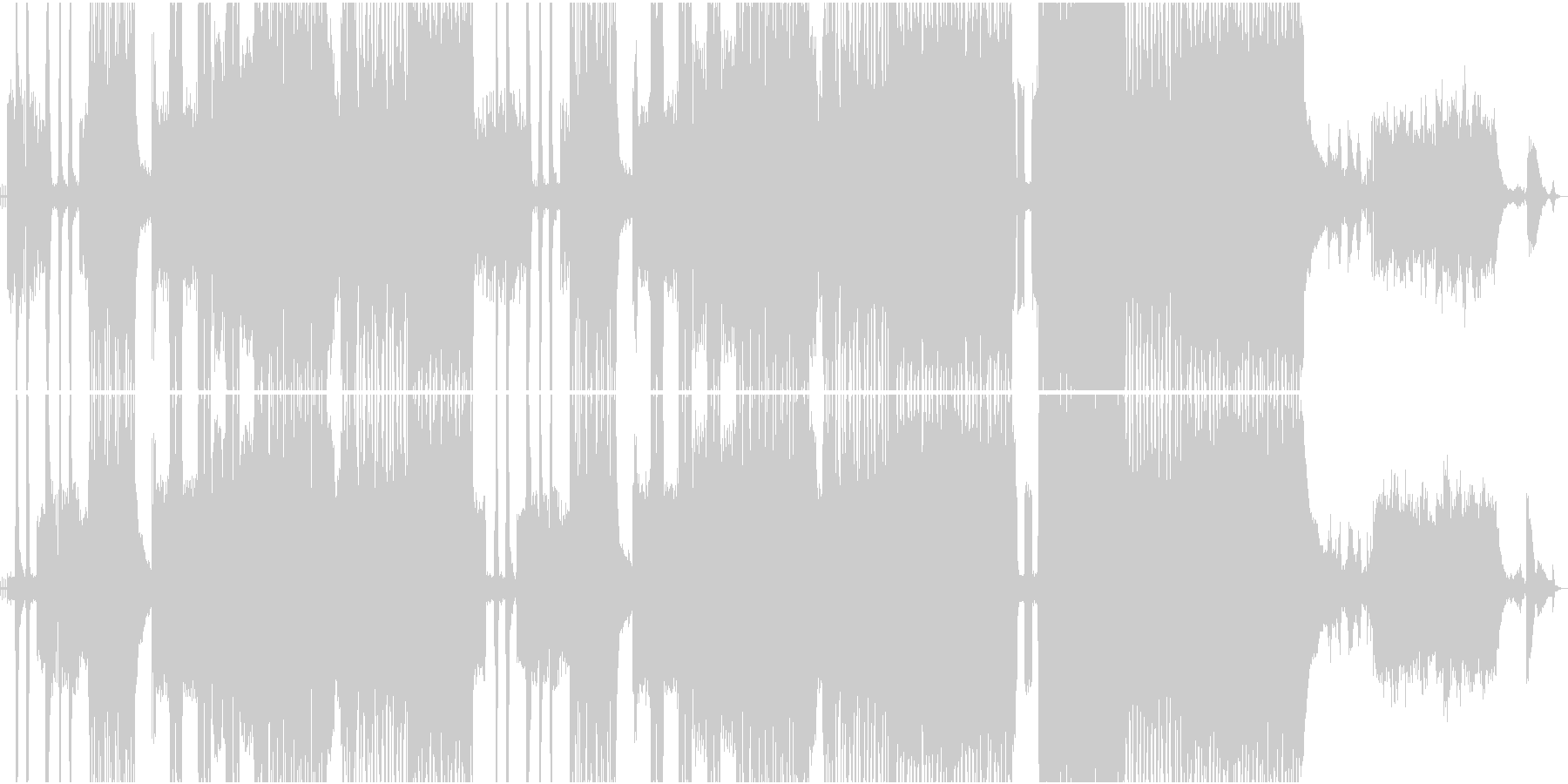 未再生の波形