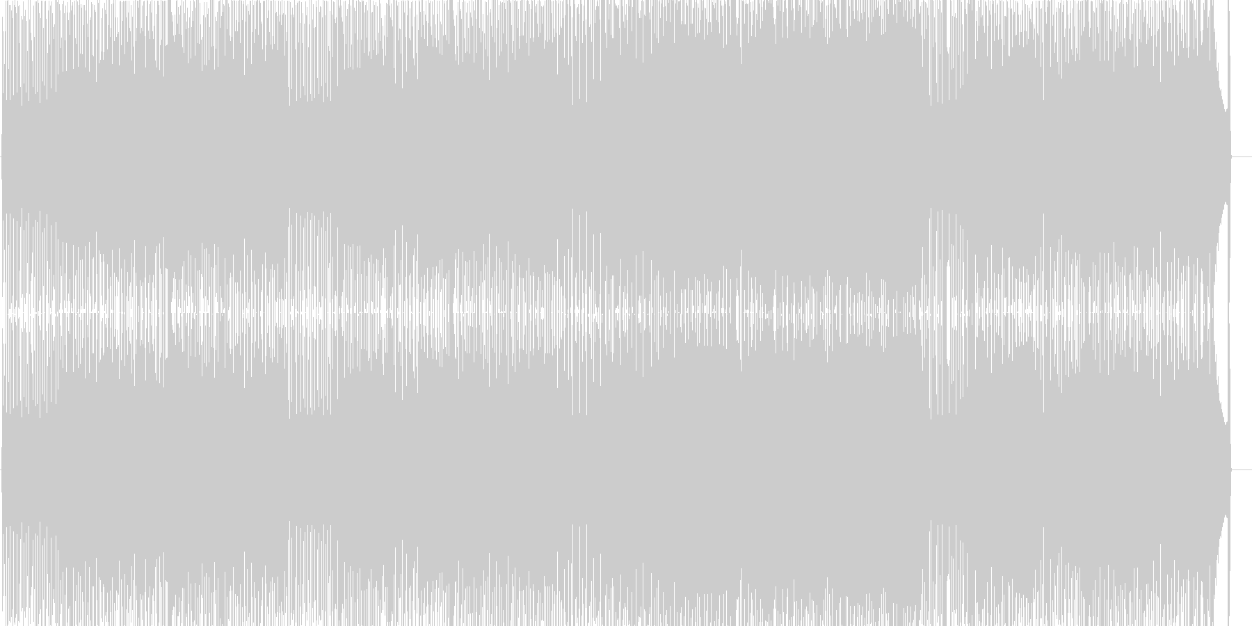 未再生の波形