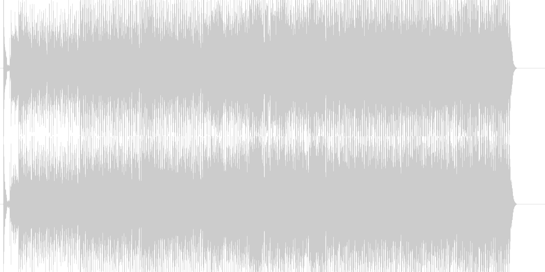 未再生の波形