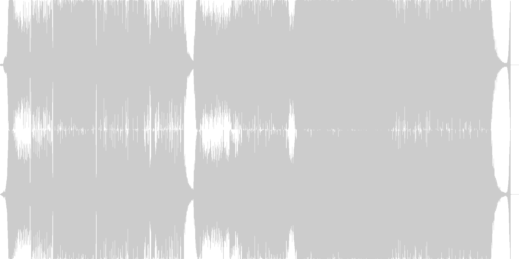 未再生の波形