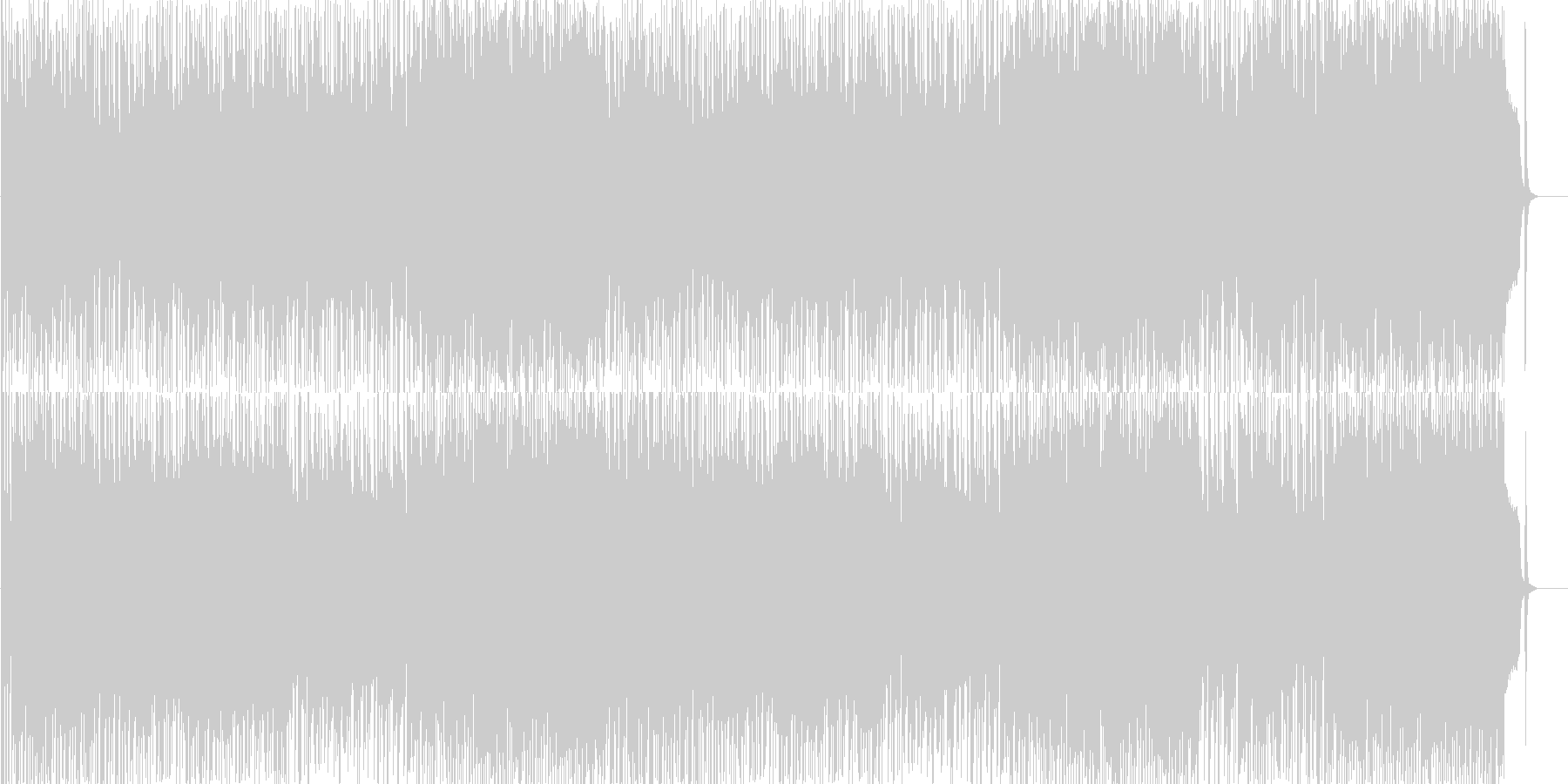 未再生の波形