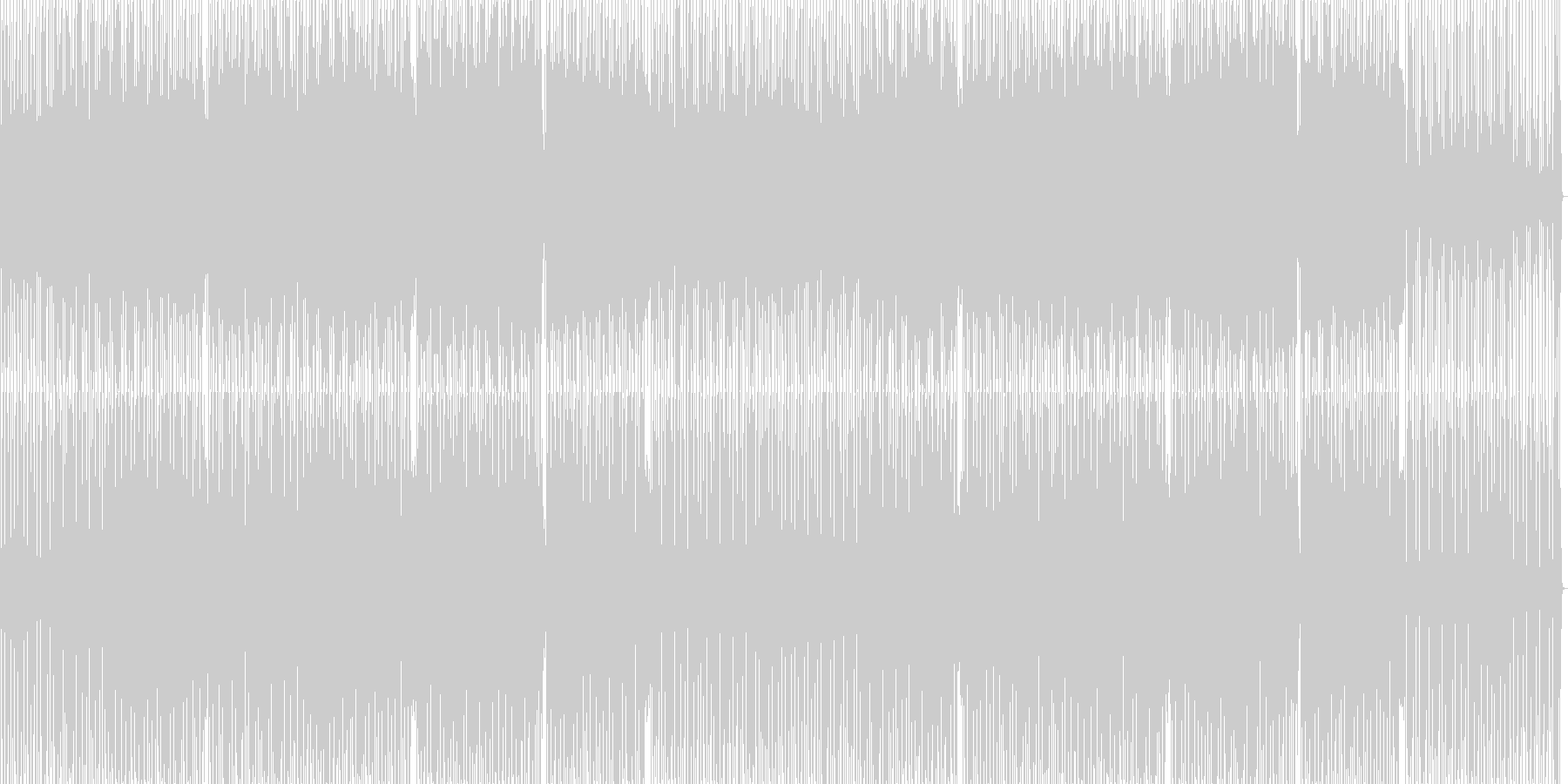 未再生の波形