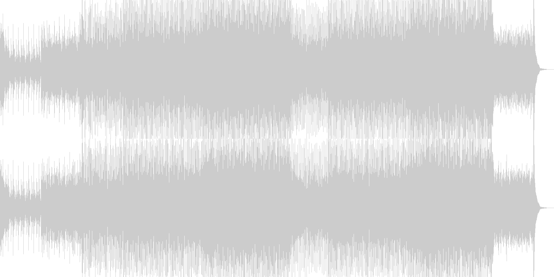 未再生の波形
