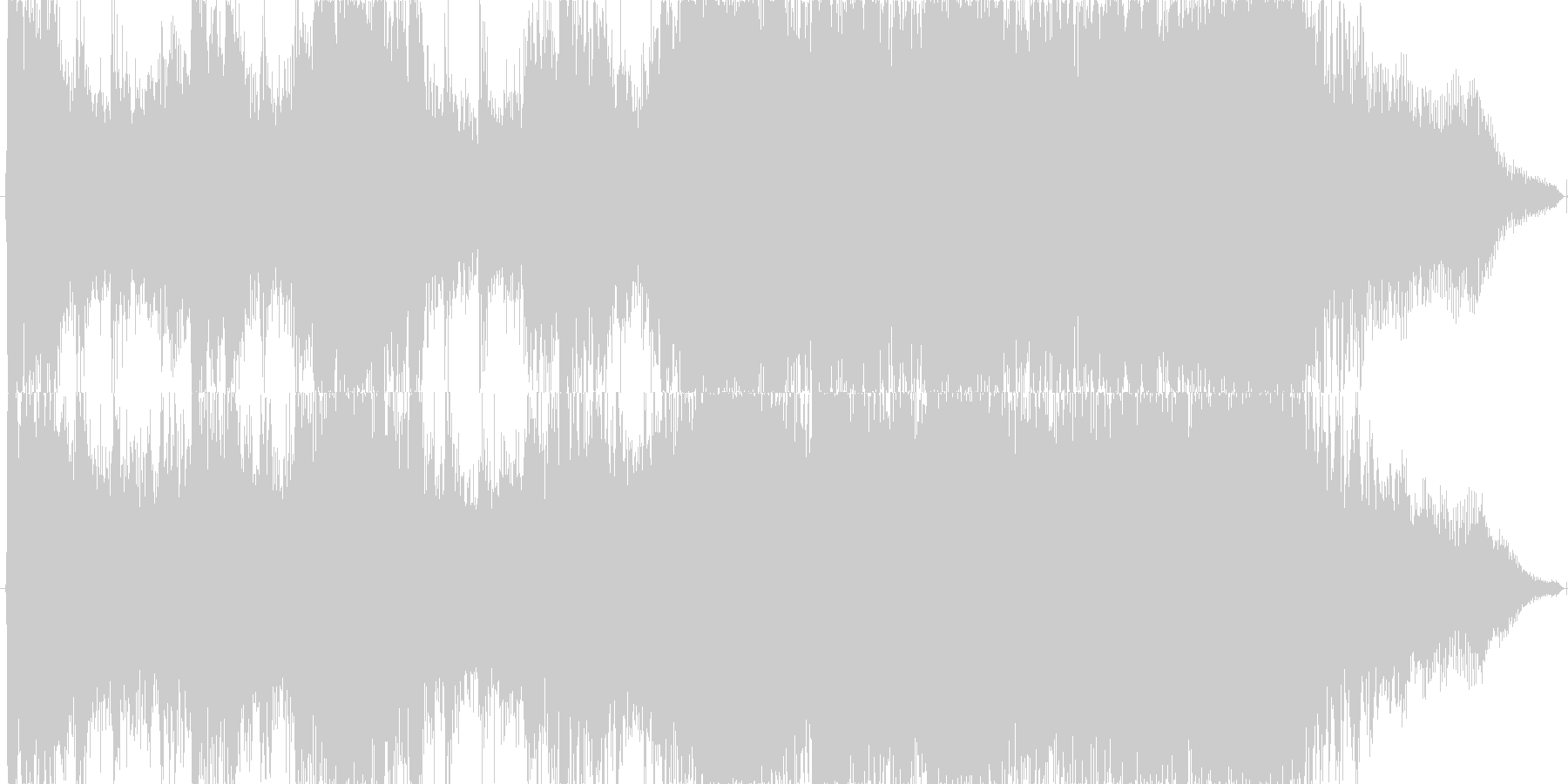未再生の波形