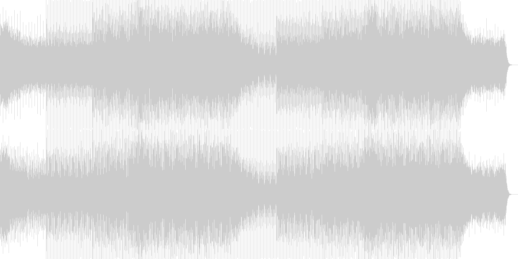 未再生の波形