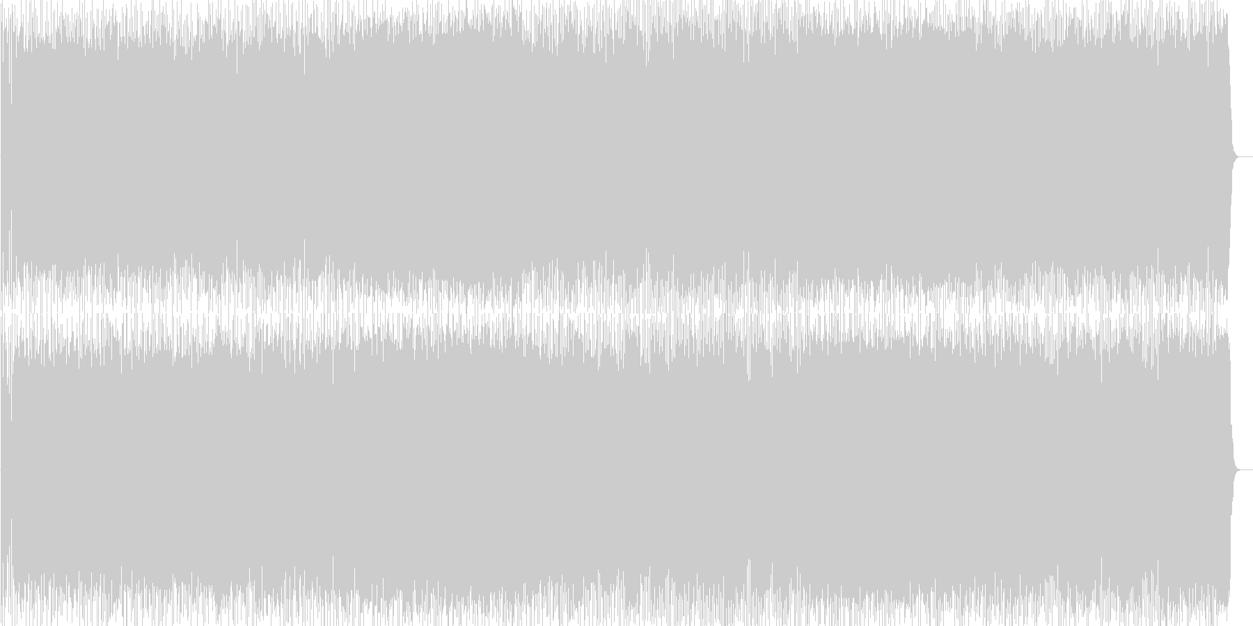 未再生の波形
