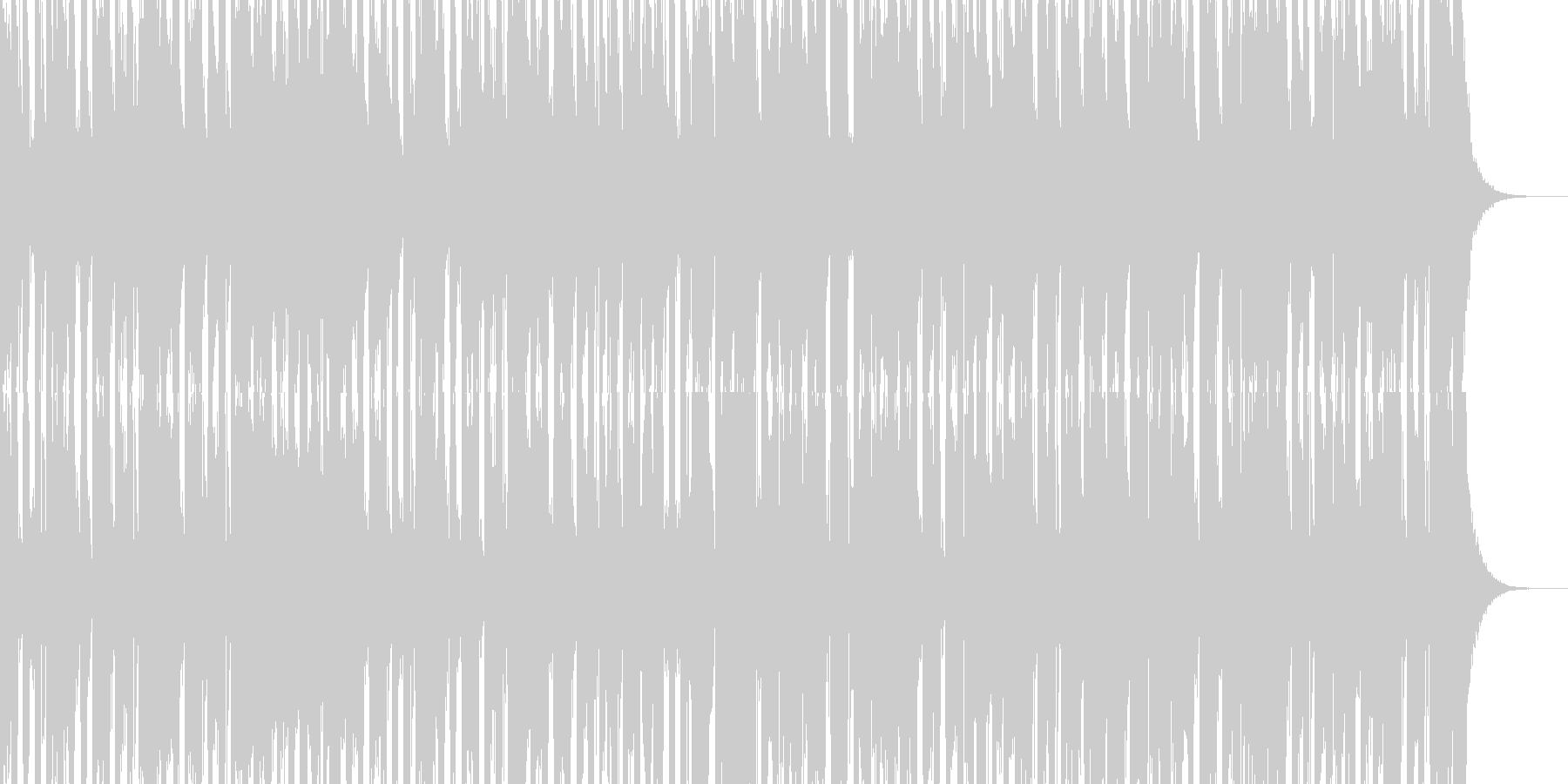 未再生の波形