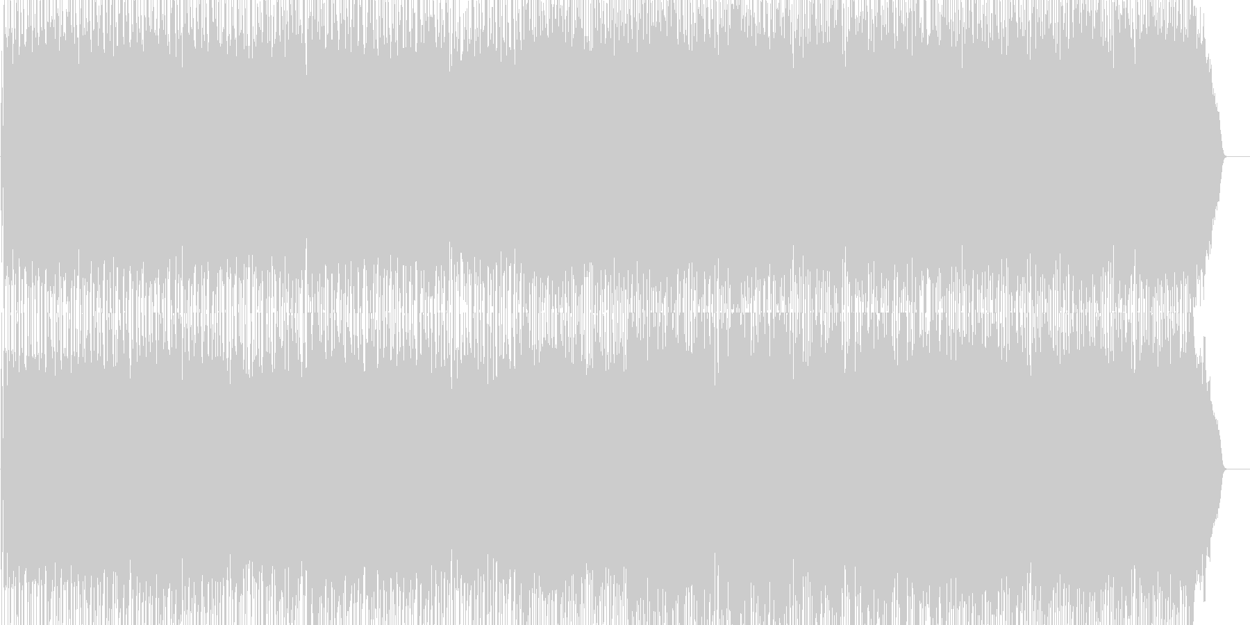 未再生の波形