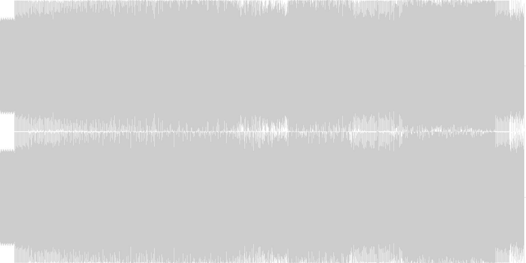 未再生の波形